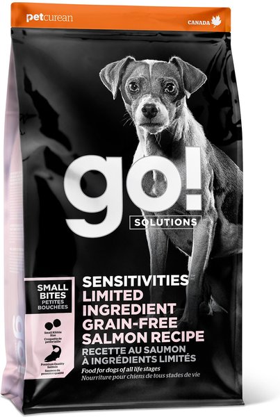 Go! Solutions Small Bites Limited Ingredient Grain-Free Salmon Recipe Dry Dog Food, 3.5-lb bag slide 1 of 2