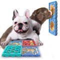 HANAMYA Slow Treat Dispensing Dog & Cat Mat, Red, Turquoise Blue & Sky Blue