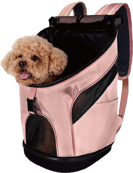 Ibiyaya Ultralight Pro Backpack Dog & Cat Carrier, Small, Coral Pink slide 1 of 6