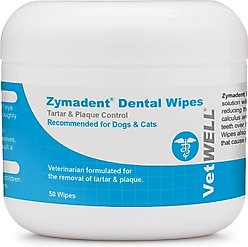 VetWELL Zymadent Dog & Cat Dental Wipes, 50 count