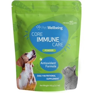 Pet Wellbeing Core Immune CARE Beef Flavored Powder Immune Supplement for Dogs & Cats, 3.7-oz bottle
