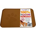 iPrimio Paw Print Dog & Cat Feeding Mat, X-Large, Brown