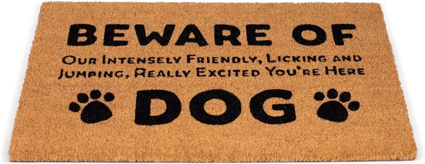 BirdRock Home Beware of Dog' Coir Doormat slide 1 of 7