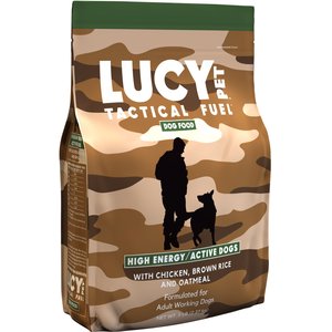 Lucy Pet Products Tactical Fuel Chicken, Brown Rice & Oatmeal Dry Dog Food, 5-lb bag