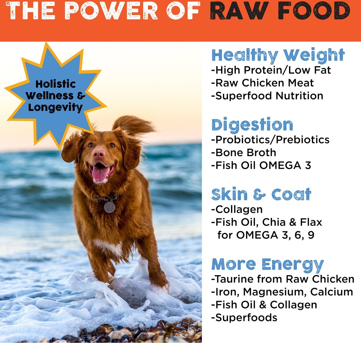 NATURE'S DIET Raw Mix Kibble Chicken Liver Inclusions Freeze DriedDog