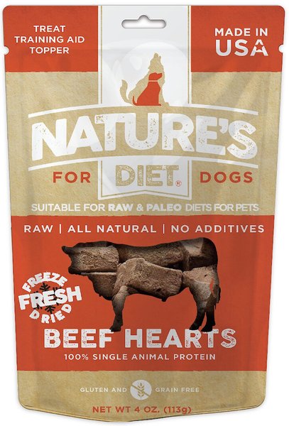 Nature's Diet Beef Heart Raw Freeze-Dried Dog Treats, 4-oz pouch slide 1 of 8