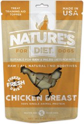 Nature's Diet Chicken Breast Raw Freeze-Dried Dog Treats, 3-oz pouch