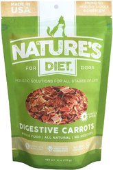 Nature's Diet Digestive Relief & Anit-Diarhea Carrots Raw Freeze-Dried Dog Treats, 6-oz pouch