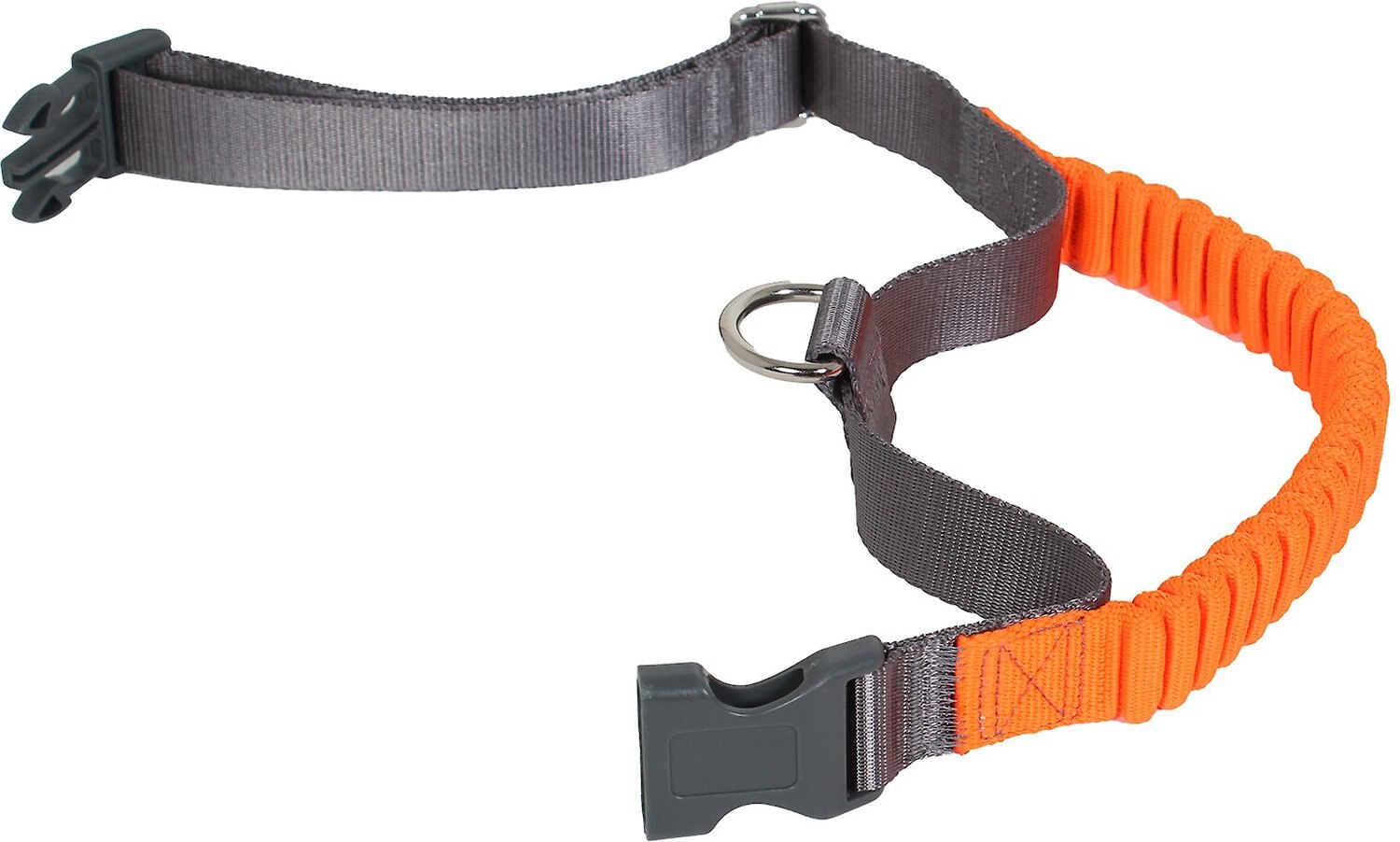 Penn-Plax Bungee Dog Collar, Orange/Black