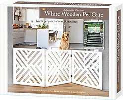 Etna Adjustable 3 Section Wooden Dog Gate