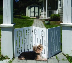 Etna Geometric Design Wood Dog Gate
