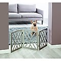 Etna Wood Curved Top Dog Gate