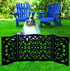 Etna Wood Antique Scroll Design Dog Gate