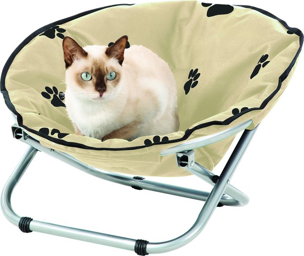Etna Khaki Round Folding Cat & Dog Cot slide 1 of 4