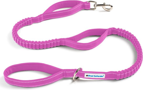 Shed Defender Triton Nylon Bungee Reflective Dog Leash, Hot Pink, 4 to 7-ft long, 1-in wide slide 1 of 6
