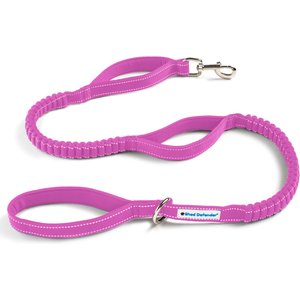 Shed Defender Triton Nylon Bungee Reflective Dog Leash, Hot Pink, 4 to 7-ft long, 1-in wide