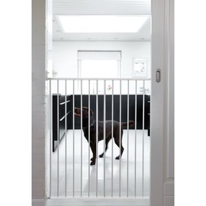 Scandinavian Pet Streamline Extra Tall Wall Mounted Dog Gate, White