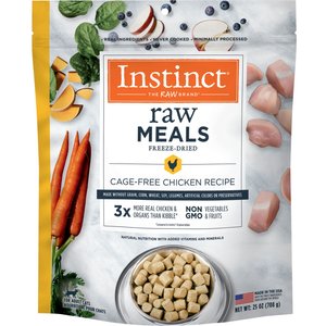 Instinct Freeze-Dried Raw Meals Grain-Free Cage-Free Chicken Recipe Cat Food, 25-oz bag