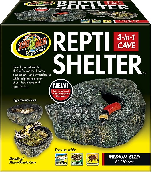 Zoo Med Repti Shelter 3-in-1 Cave Reptile Hideout, Medium slide 1 of 2