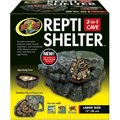 Zoo Med Repti Shelter 3-in-1 Cave Reptile Hideout, Large