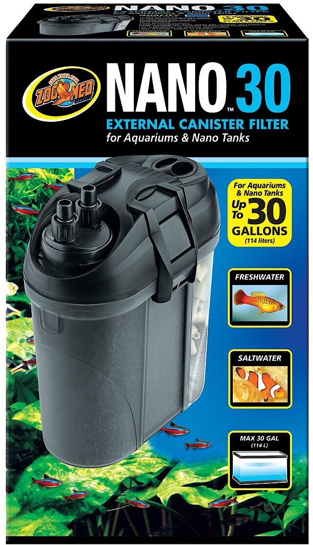 ZOO MED Nano External Canister Filter, 30gal