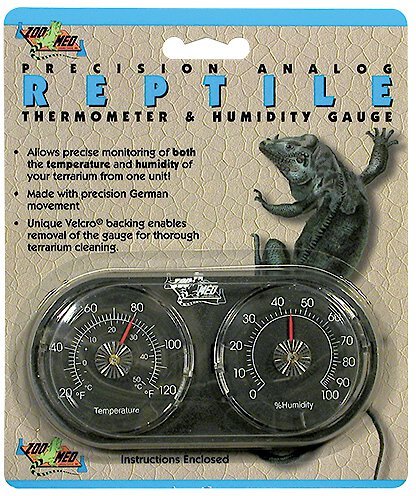 Zoo Med Precision Analog Thermometer & Humidity Gauge