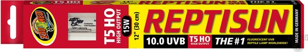 Zoo Med ReptiSun 10.0 T5-HO UVB Fluorescent Reptile Lamp, 15 x 12-in slide 1 of 2