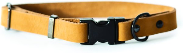 Euro-Dog Sport Style Luxury Leather Dog Collar, Tan, Medium slide 1 of 7
