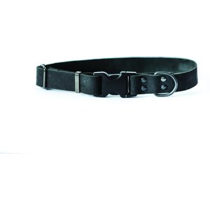 Euro-Dog Sport Style Luxury Leather Dog Collar, Black, X-Large
