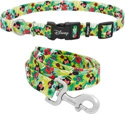 Disney Minnie Hawaiian Collar, LG - Neck: 18 - 26-in, Width: 1-in + Dog Leash, LG - Length: 6-ft, Width: 1-in