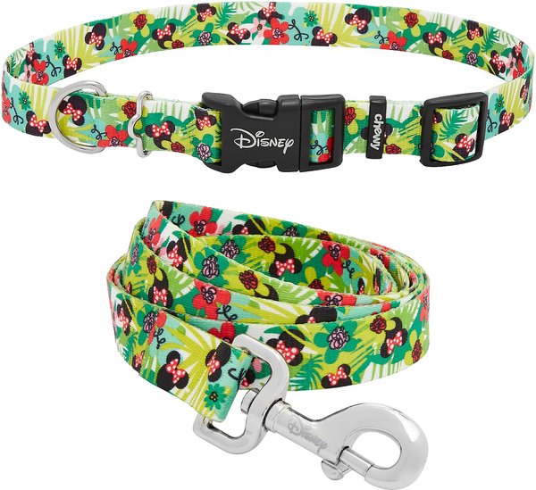 Disney Minnie Hawaiian Collar, LG - Neck: 18 - 26-in, Width: 1-in + Dog Leash, LG - Length: 6-ft, Width: 1-in slide 1 of 9