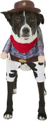 Frisco Front Walking Cowboy Costume + Happy Cow Dog & Cat Costume, Large slide 2 of 7