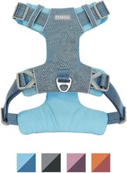 Frisco Outdoor Lightweight Ripstop Nylon Harness, River Blue, Large, Neck: 18 to 28-in, Girth 24 to 34-in + Heathered Dog Leash, River Blue, Large - Length: 6-ft, Width: 1-in slide 2 of 9