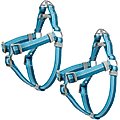 Frisco Outdoor Two Tone Waterproof Stinkproof PVC Harness, River Blue,Extra Large, Neck: 22 to 33-in, Girth: 32 to 44-in + Outdoor Two Tone Waterproof Stinkproof PVC Harness, River Blue, Large, Neck: 19 to 27-in, Girth: 23 to 36-in
