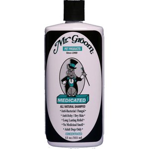 Mr. Groom Medicated Dog Shampoo, 12-oz bottle, bundle of 2