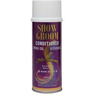 Mr. Groom Show Groom Finishing Pet Conditioner Spray, 11-oz bottle, 2 count