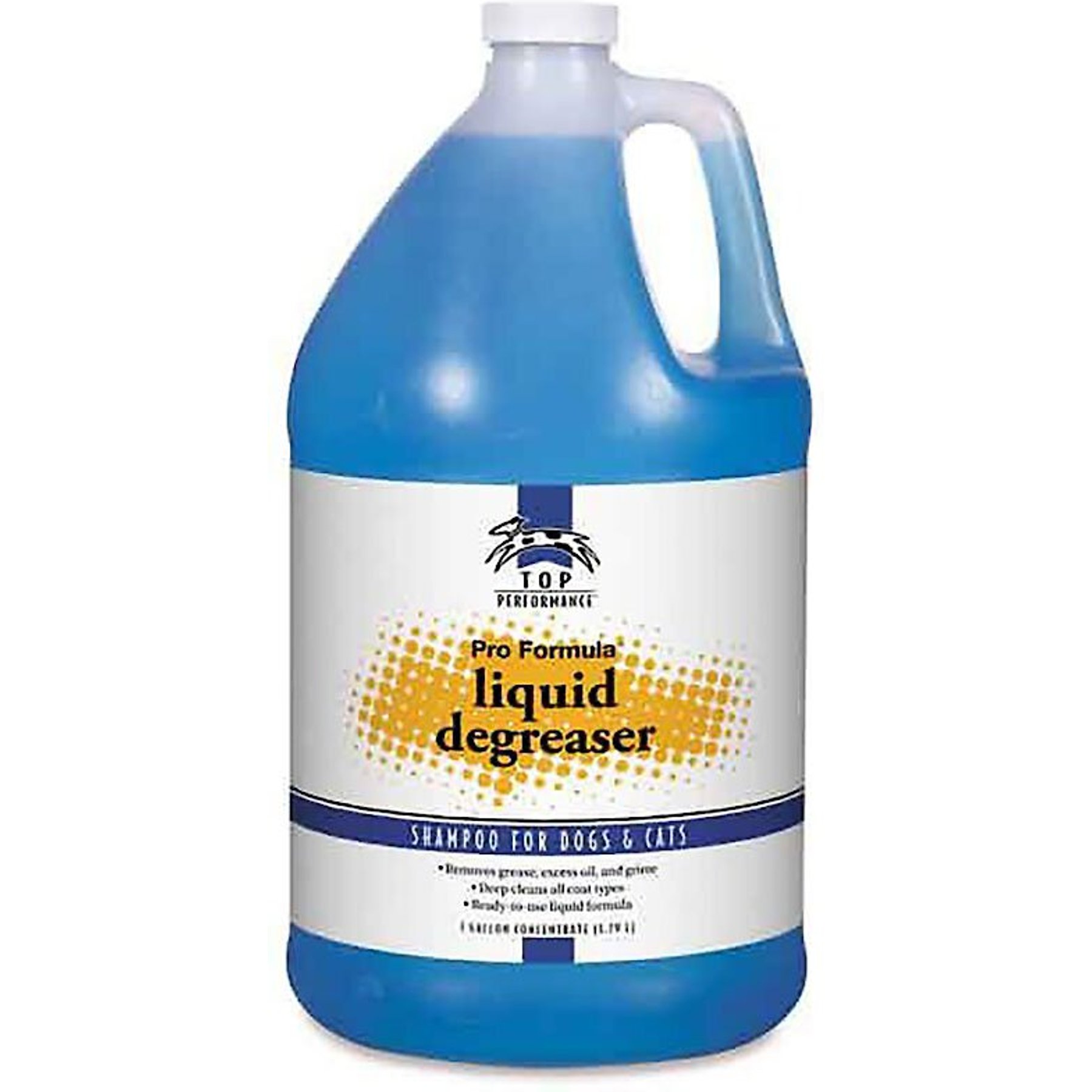 TOP PERFORMANCE Pro Formula Liquid Degreaser Dog & Cat Shampoo, 1gal