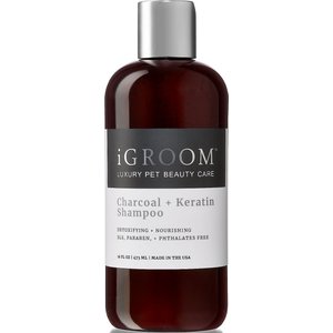 iGroom Charcoal & Keratin Dog Shampoo, 16-oz bottle, bundle of 2