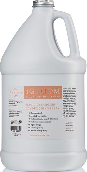 iGroom Magic Detangler Dog Conditioning Spray, 1-gal bottle, bundle of 2 slide 1 of 1