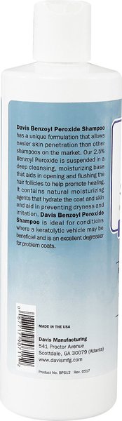 DAVIS Benzoyl Peroxide Dog Cat Shampoo 2 count Chewy