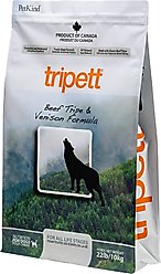 PetKind Tripett Beef Tripe & Venison Dry Dog Food, 22-lb bag