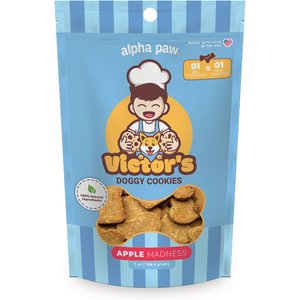 Alpha Paw Victor's Doggy Cookies Apple Madness Crunchy Dog Treats, 6-oz bag