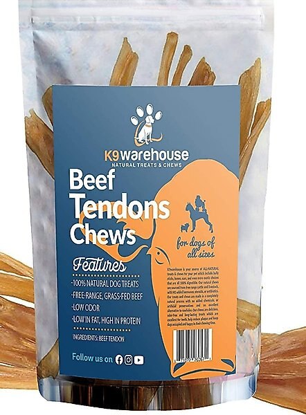 K9warehouse Beef Tendon Chews Dog Chew Treats, 6 count slide 1 of 8