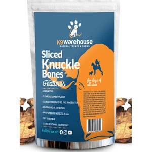 K9warehouse Sliced Knuckles Dog Chew Treats, 4 count