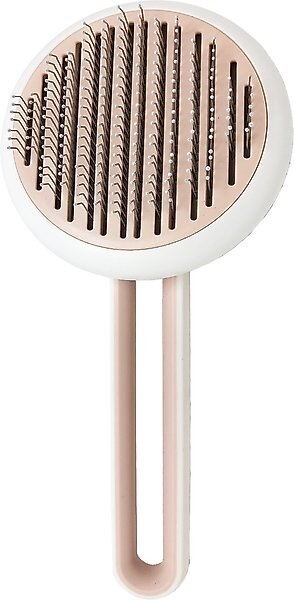 Pet Life Concepto Modern Bristle Grooming Dog & Cat Deshedding Comb, Pink slide 1 of 7