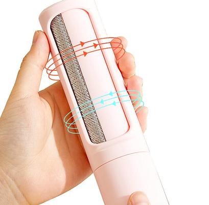 Show full view: Pet Life Orotund Magical Lint Dog & Cat Hair Removal Brush, Pink slide 4 of 6