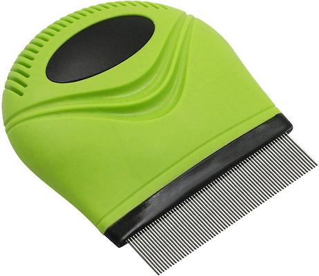 Show full view: Pet Life Grazer Travel Grooming Cat & Dog Flea & Tick Comb, Green slide 2 of 4