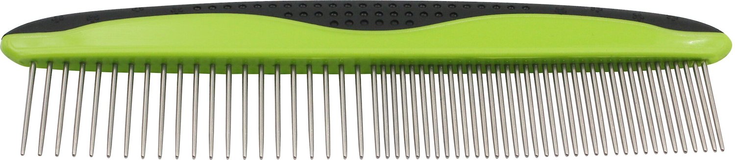 Pet Life Grip Ease Wide & Narrow Tooth Grooming Dog & Cat Comb