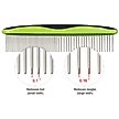 Show in main carousel: Pet Life Grip Ease Wide & Narrow Tooth Grooming Dog & Cat Comb, Green slide 3 of 5