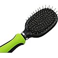 Pet Life Flex Series 2-in-1 Dual-Sided Pin & Bristle Grooming Dog & Cat Brush, Green